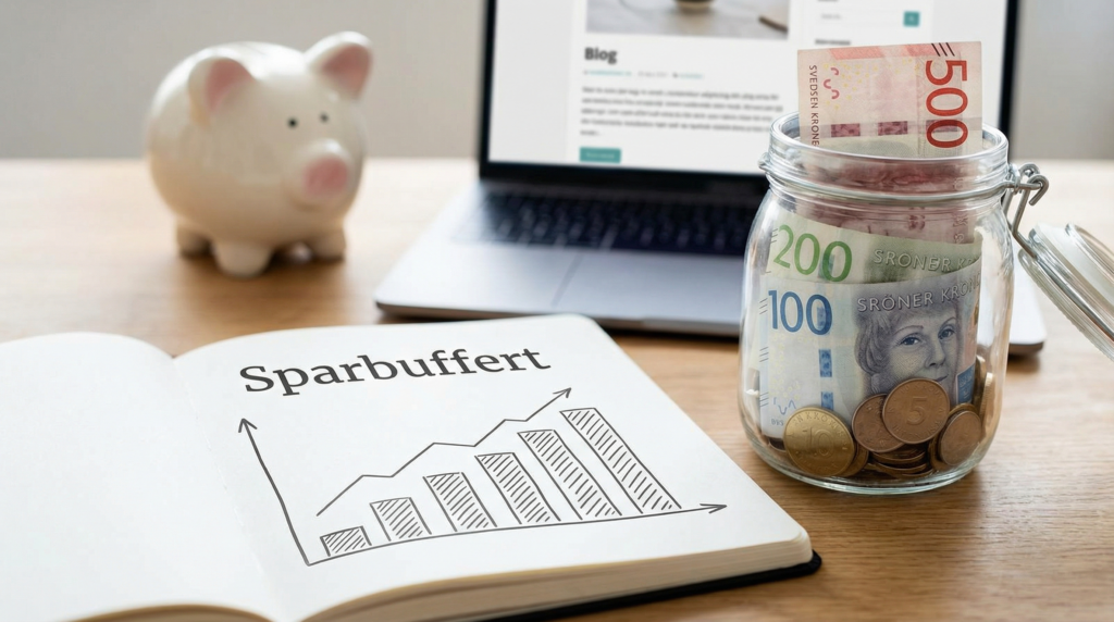 En bild som syboliserar sparbuffert.