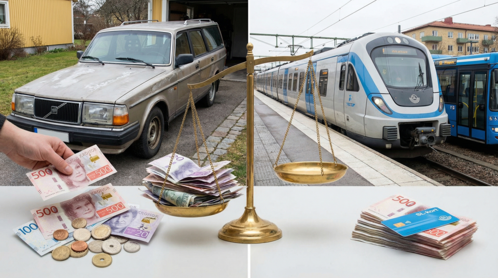 Bil eller kollektivtrafik – vad är billigast i längden
