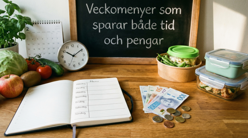 Veckomenyer som sparar både tid och pengar