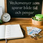 Veckomenyer som sparar både tid och pengar