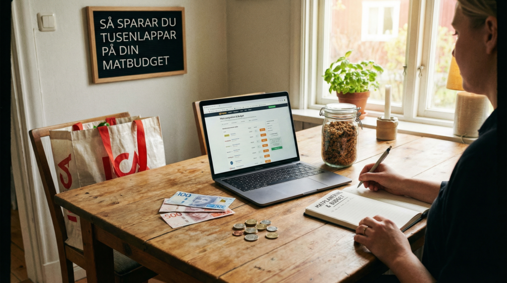 Illustration på Så sparar du pengar på din matbudget.